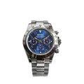 Blue Sunburst Chronograph watch