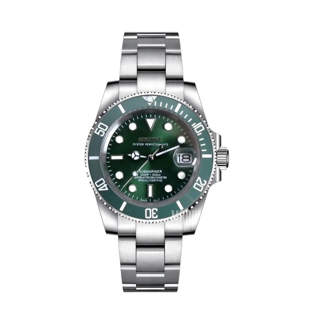 Divers-style watch, green