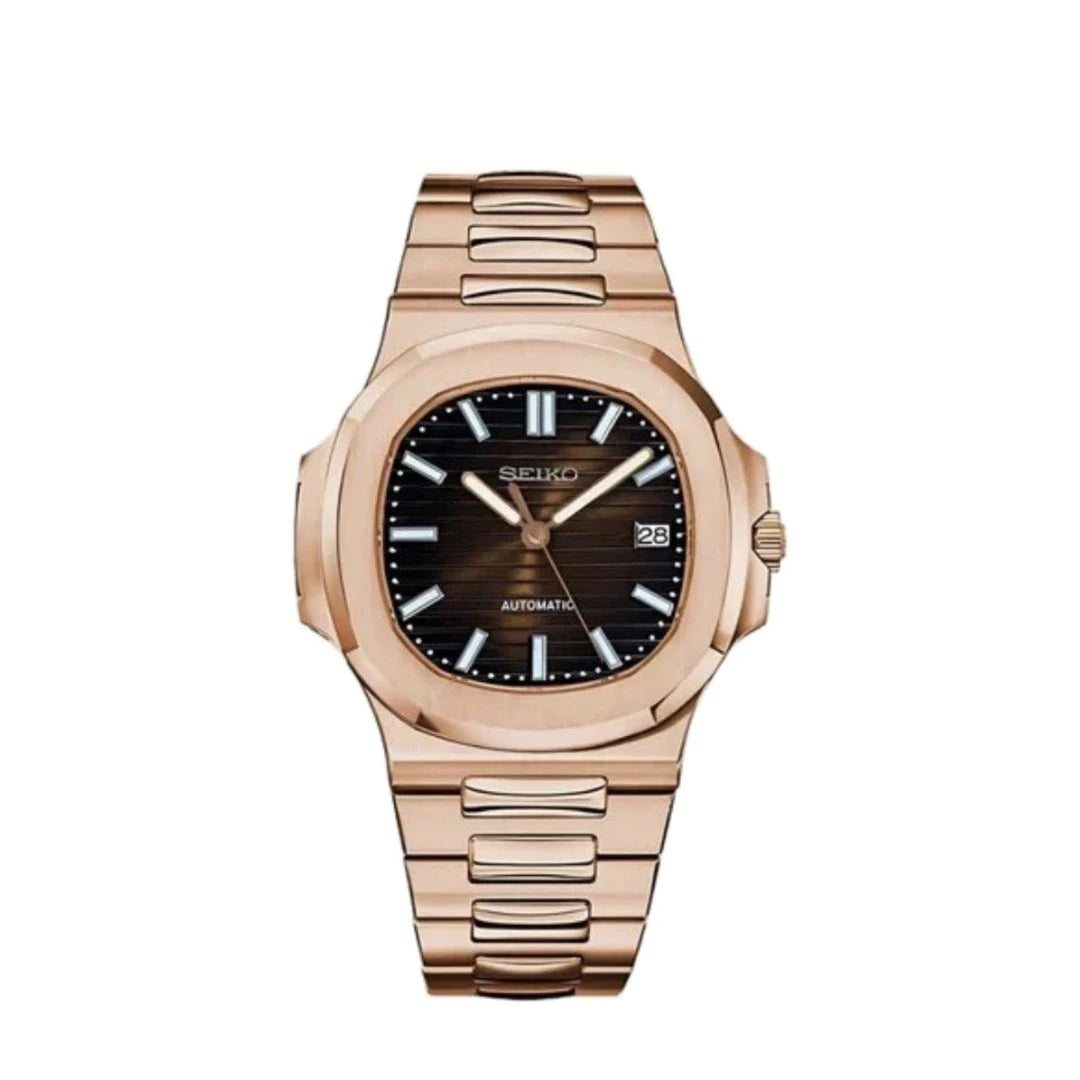 Integrated Automatic, Chocolate and rose gold tone