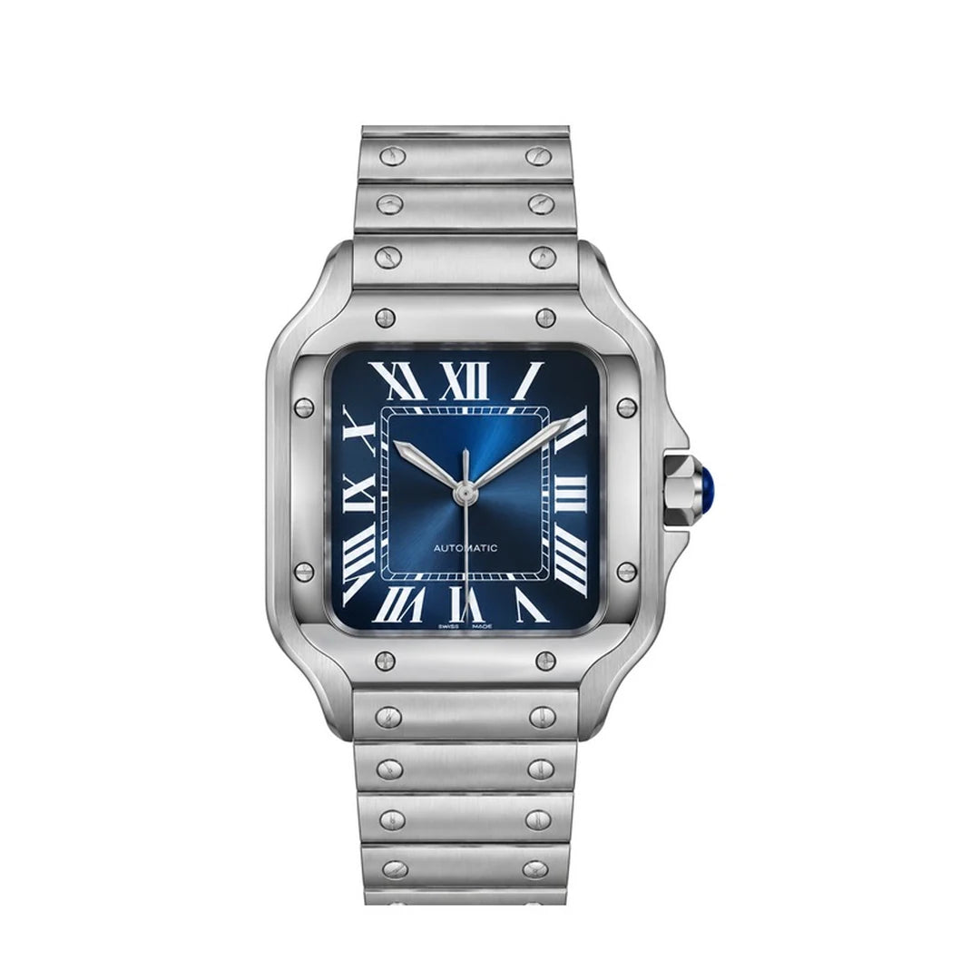 Blue Roman Square watch