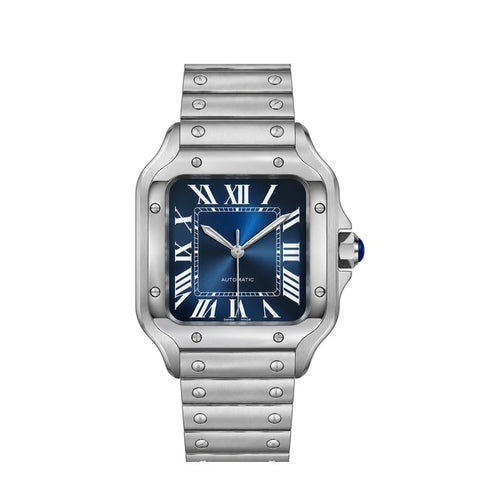 Blue Roman Square watch